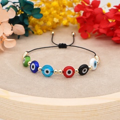 Fashion Devil'S Eye Glass Beaded Handmade Unisex Bracelets 1 Piece