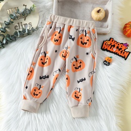 Halloween Fashion Pumpkin Cotton Girls Clothing Setspicture13