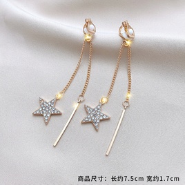 Fashion Geometric Alloy Plating Artificial Gemstones WomenS Ear clips 1 Pairpicture75