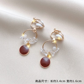 Fashion Geometric Alloy Plating Artificial Gemstones WomenS Ear clips 1 Pairpicture58