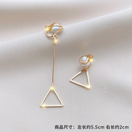 Fashion Geometric Alloy Plating Artificial Gemstones WomenS Ear clips 1 Pairpicture12