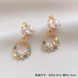 Fashion Geometric Alloy Plating Artificial Gemstones WomenS Ear clips 1 Pairpicture56