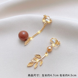 Fashion Geometric Alloy Plating Artificial Gemstones WomenS Ear clips 1 Pairpicture42
