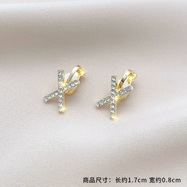 Fashion Geometric Alloy Plating Artificial Gemstones WomenS Ear clips 1 Pairpicture26