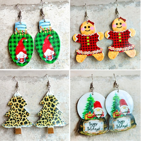 Cute Christmas Tree Gingerbread Arylic Women'S Earrings 1 Pair's discount tags
