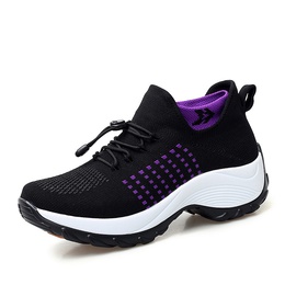 WomenS Casual Color Block Round Toe Sports Shoespicture6