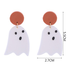 Fashion Pumpkin Letter Ghost Arylic Patchwork Earringspicture31