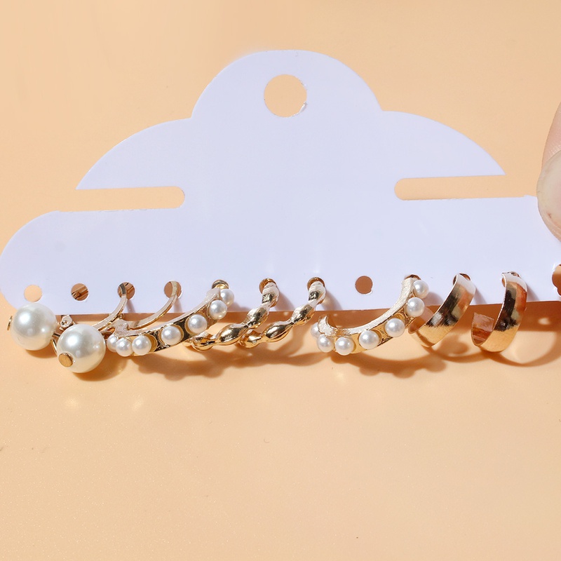 Fashion Geometric Alloy Plating Artificial Pearls WomenS Drop Earrings 1 Set
