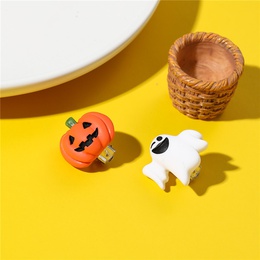 Funny Pumpkin Resin KidS Ear clips 1 Pairpicture7
