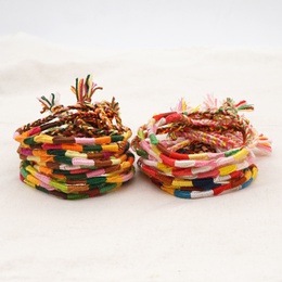 Simple Style Colorful Cotton Braid WomenS Bracelets 1 Piecepicture32