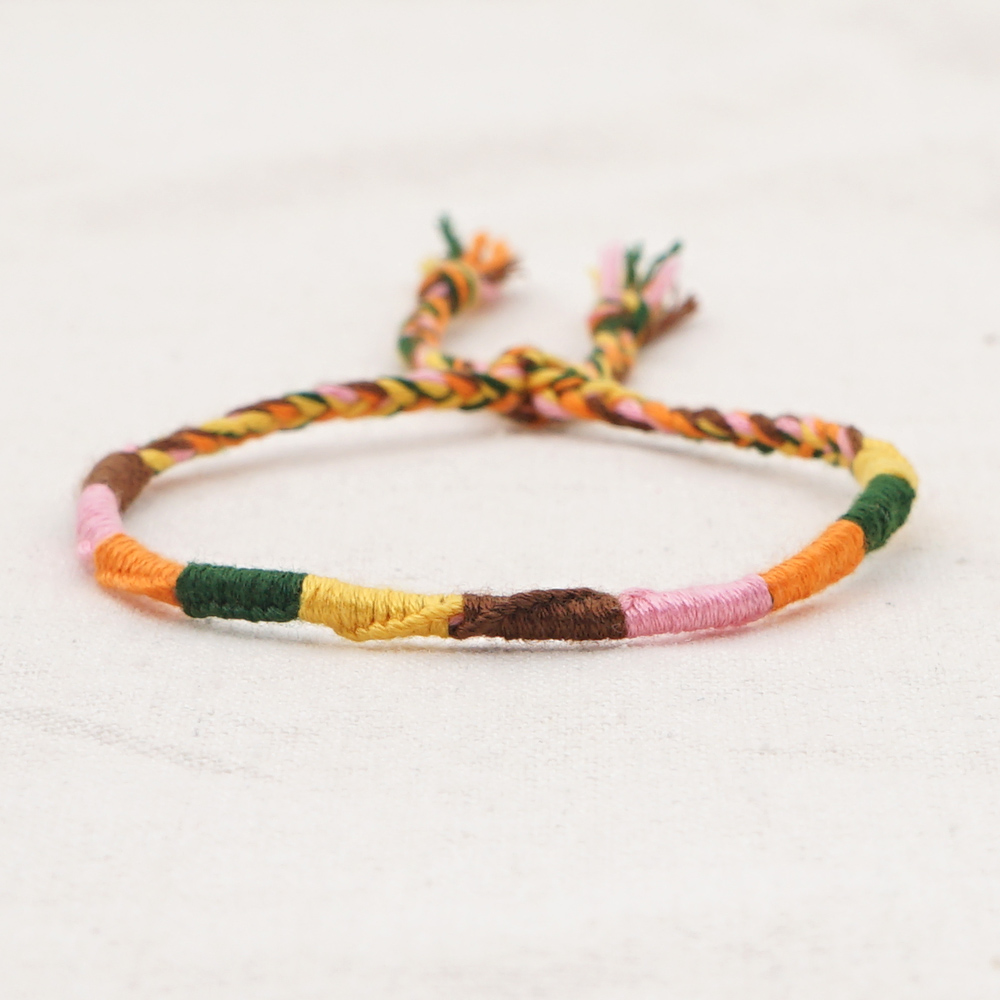 Simple Style Colorful Cotton Braid WomenS Bracelets 1 Piecepicture26