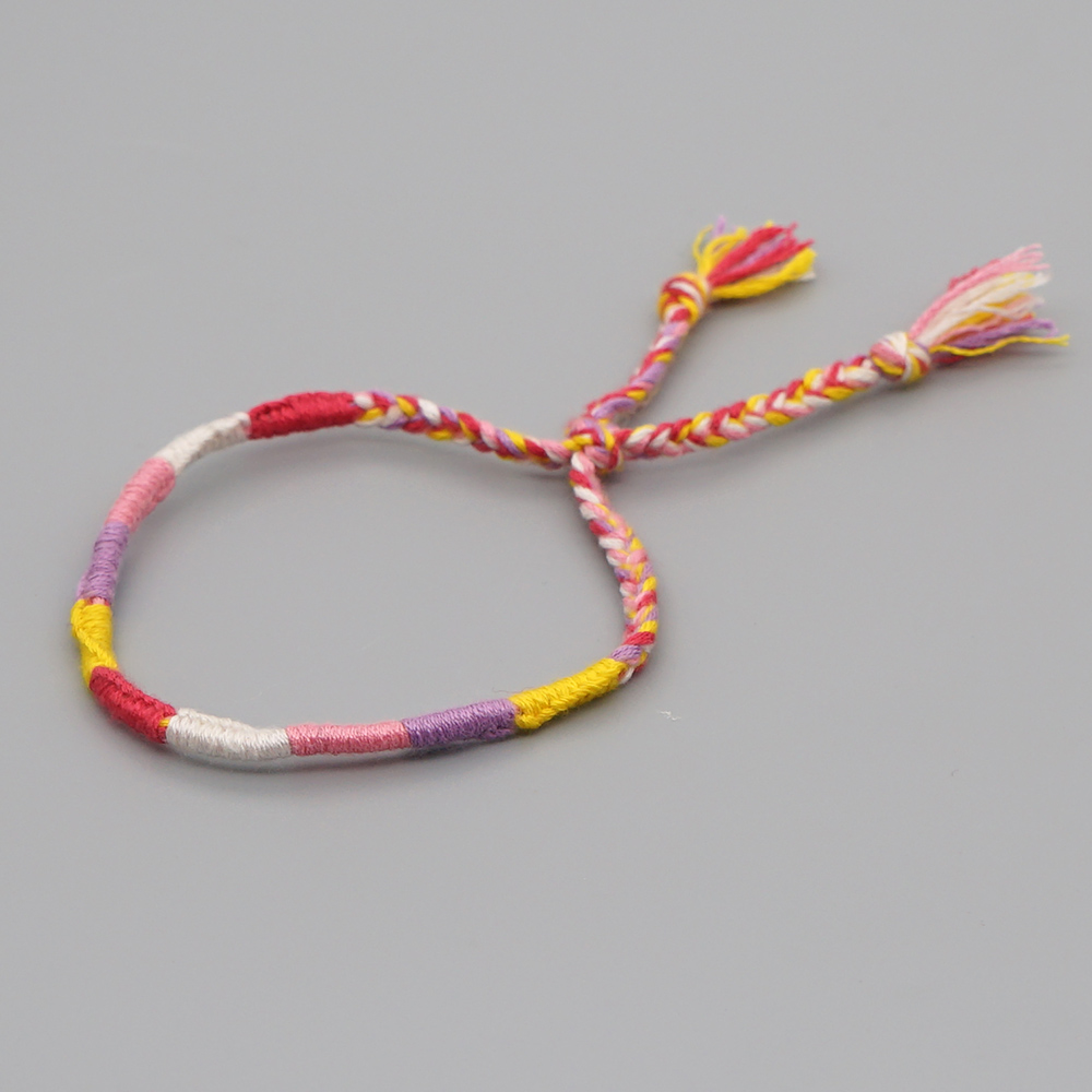 Simple Style Colorful Cotton Braid WomenS Bracelets 1 Piecepicture23