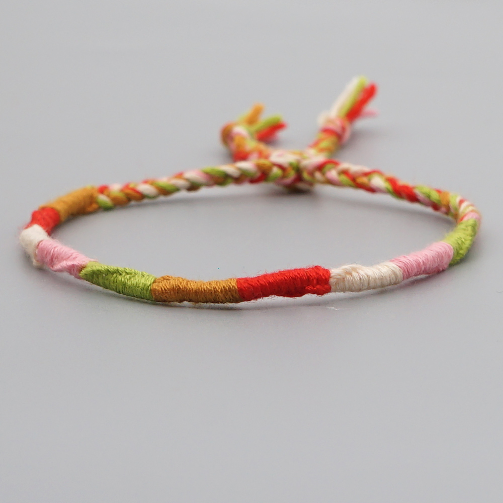Simple Style Colorful Cotton Braid WomenS Bracelets 1 Piecepicture12