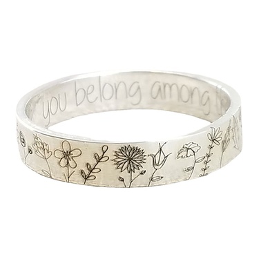 Cross-Border New Arrival You Belong Among the Wildflowers Pastoral Flower Dandelion Ring—2