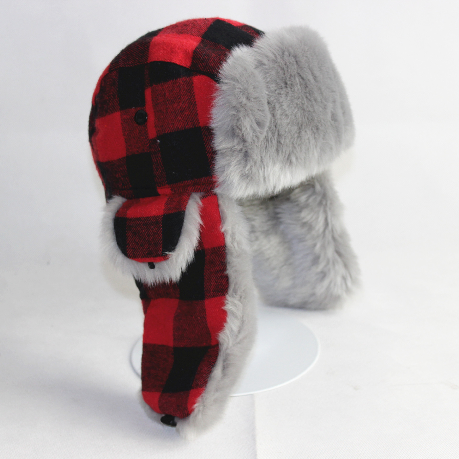 TRAPPER PLAID HAT