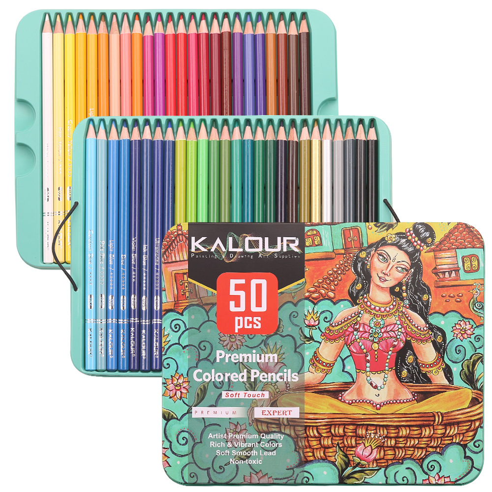 Buy wholesale Fine arts set 180 pieces in wooden case. Includes pencils,  watercolors, markers, crayons and accessories. Beige