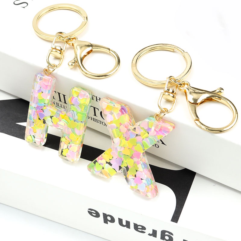 1set 7pcs Ladies' Cute Colorful Alloy Emoji & Letter Keychain, Bag Charm  Pendant