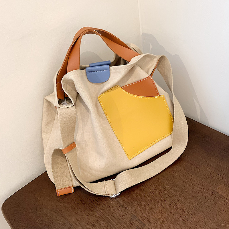 Ella Colorblock Canvas Tote