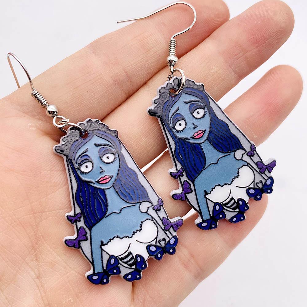 1PairVacationCartoonCharacterArylicEarrings